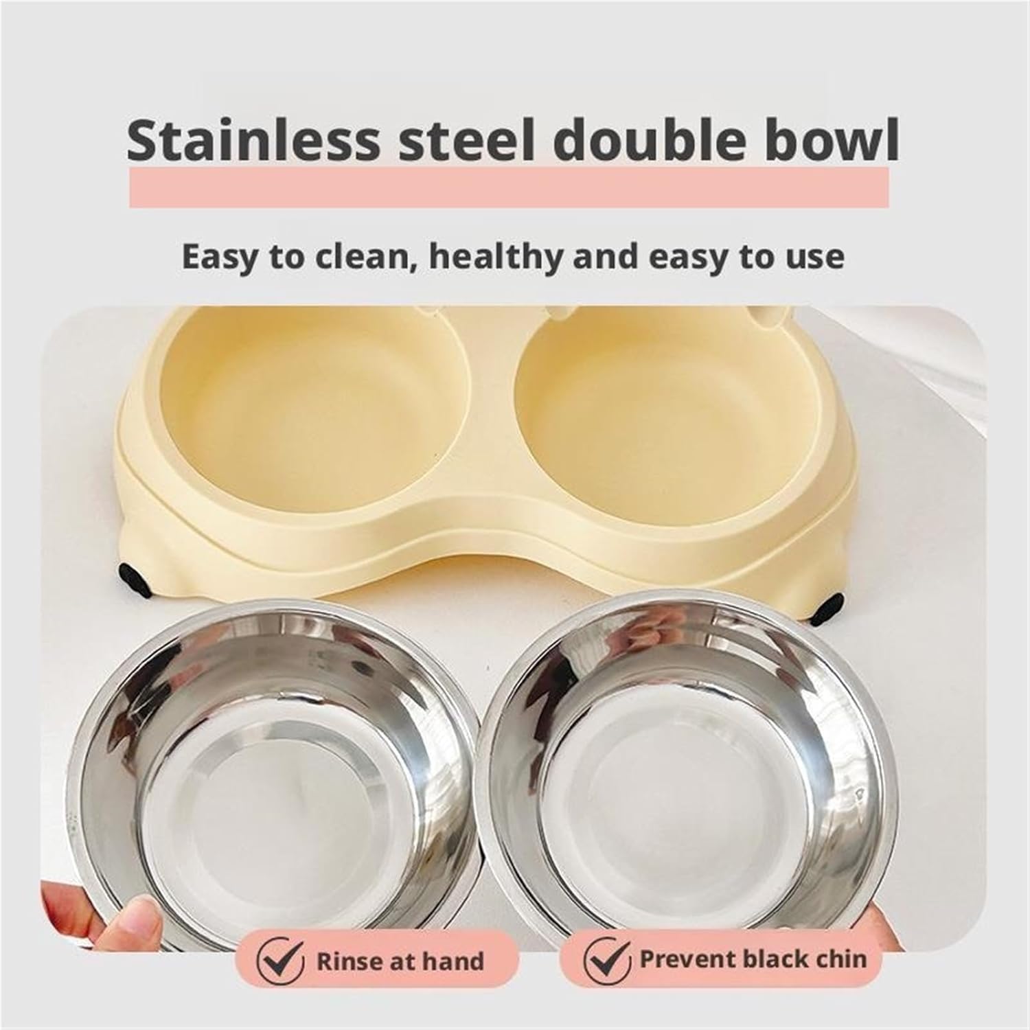 Cat Food Bowl - 1 Piece - Spillproof Pet Bowl - Double Layer Design for Cats - Image 6