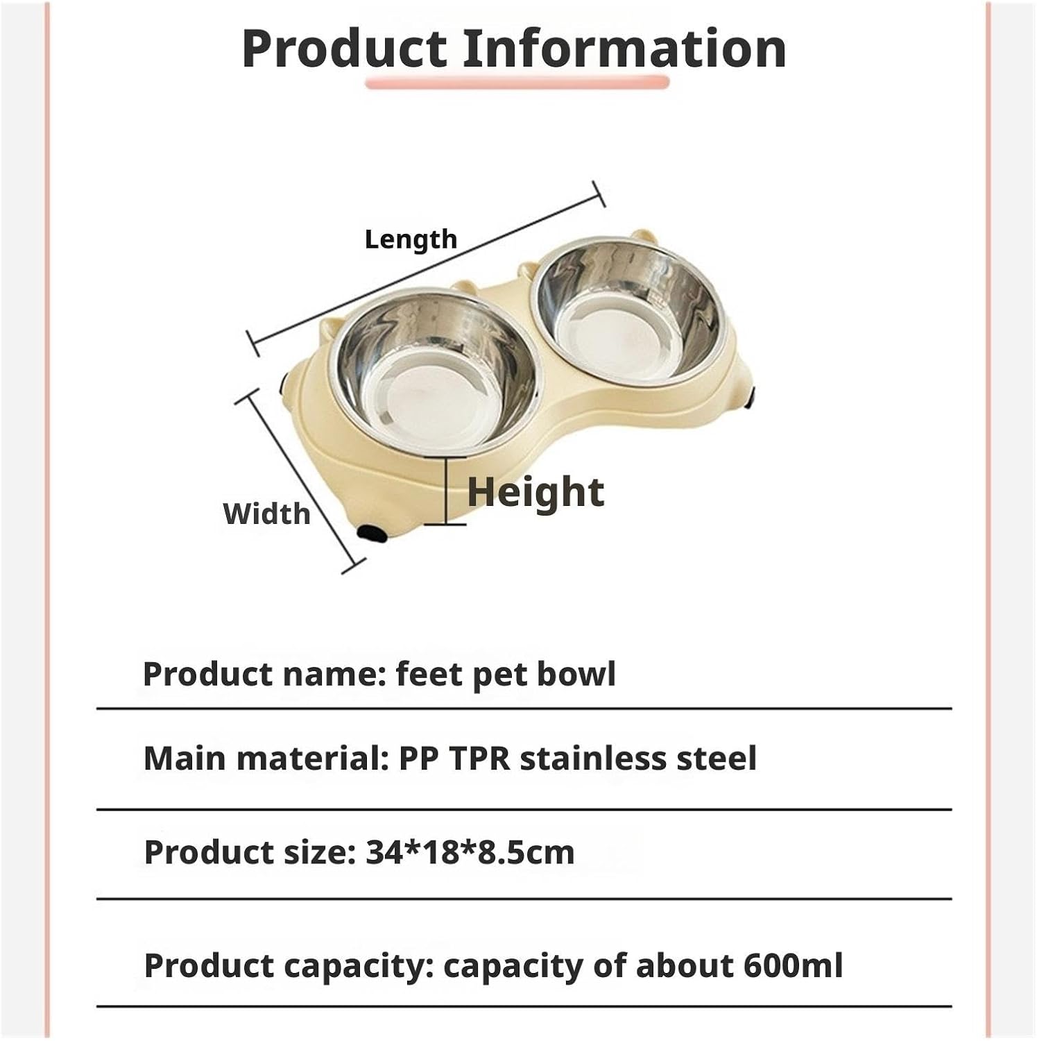 Cat Food Bowl - 1 Piece - Spillproof Pet Bowl - Double Layer Design for Cats - Image 7