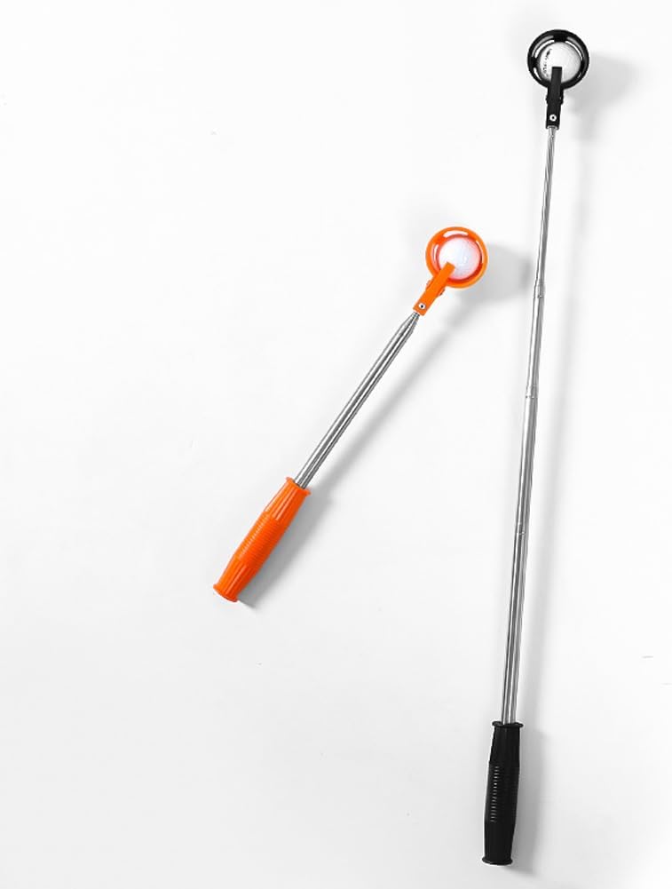 Orange Retractable Golf Ball Retriever Stainless Steel Water Golf Picker - Image 3