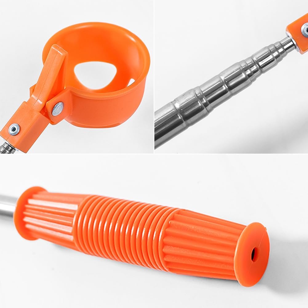 Orange Retractable Golf Ball Retriever Stainless Steel Water Golf Picker - Image 4