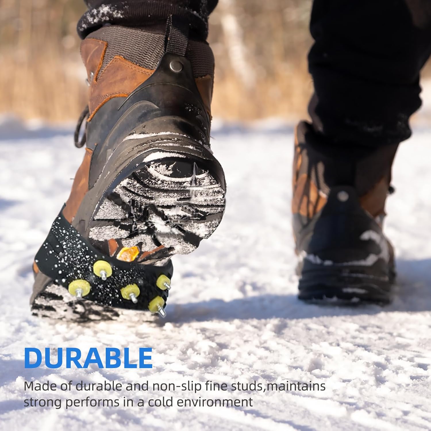 Anti-Slip Five-Claw Ice Grips for Shoes - Provides Grip for Walking Hiking Snow and Ice Adventures - Image 3