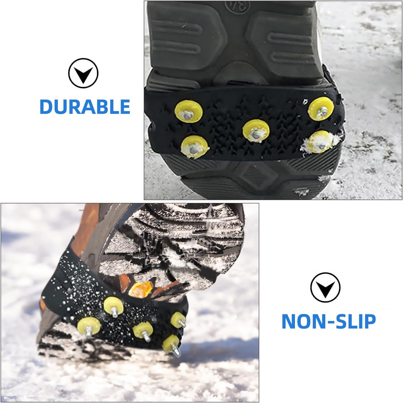 Anti-Slip Five-Claw Ice Grips for Shoes - Provides Grip for Walking Hiking Snow and Ice Adventures - Image 6