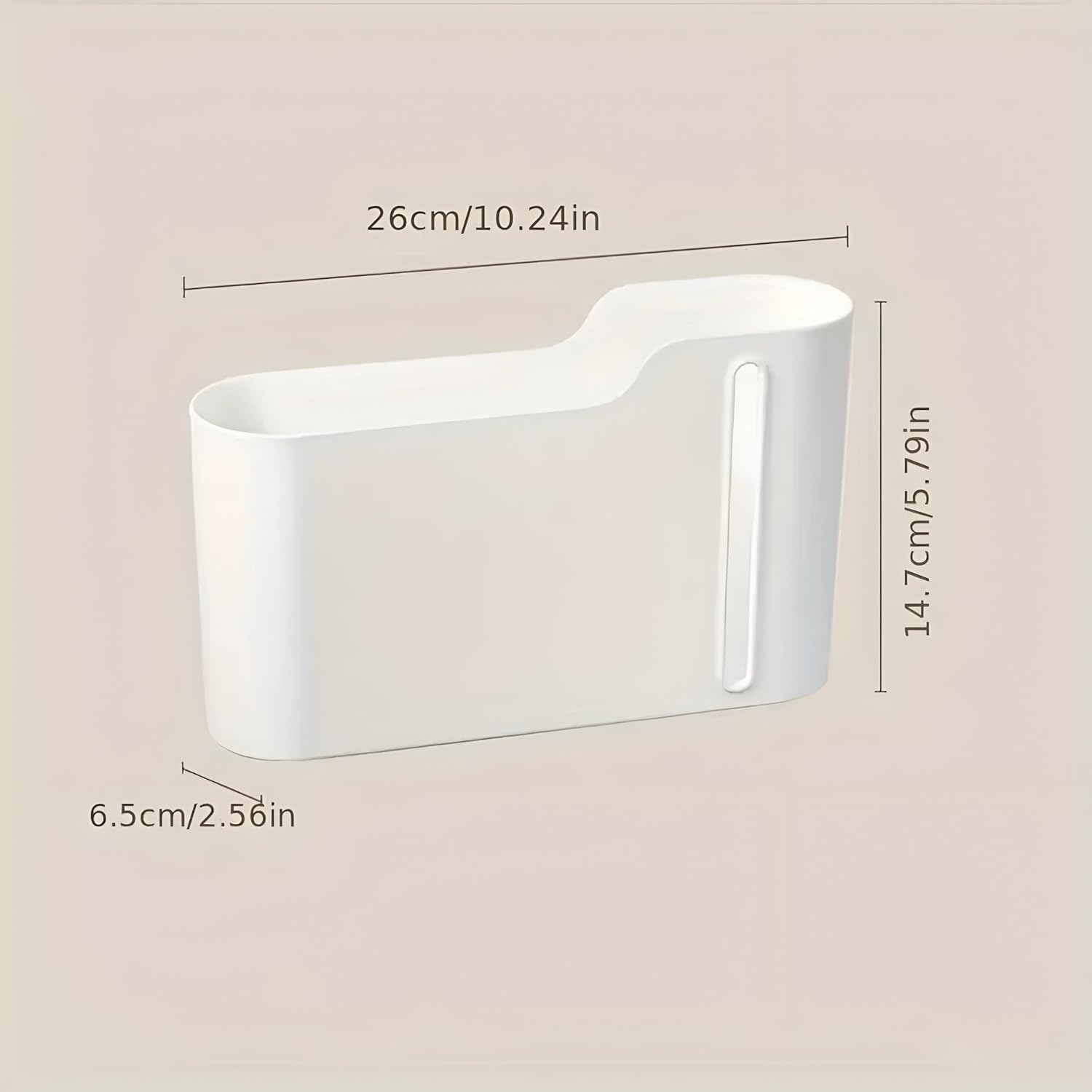 Multifunctional Wall-Mounted Storage Rack Set No Drilling Required Trash Bag Holder Bathroom Dispenser - Image 2