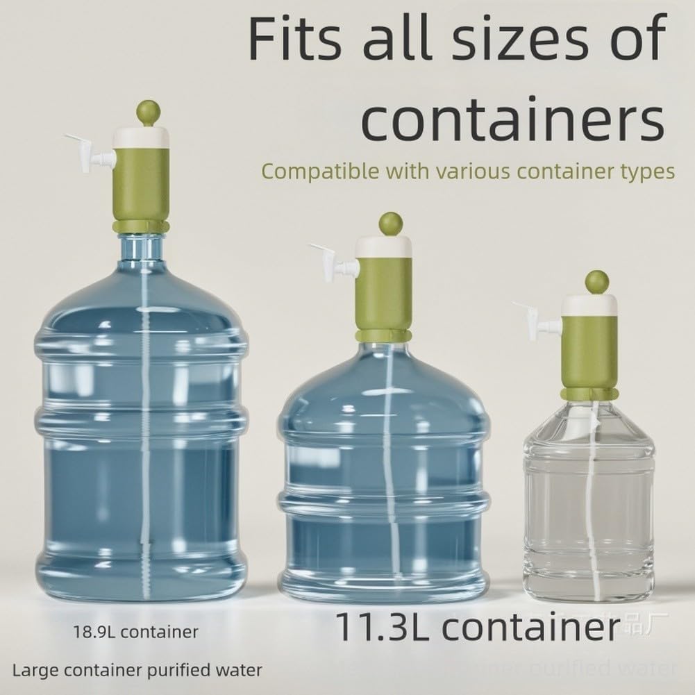 Manual Pneumatic Water Pump Green with Food-Grade Silicone Hose Suitable for Large Capacity Containers - Image 3