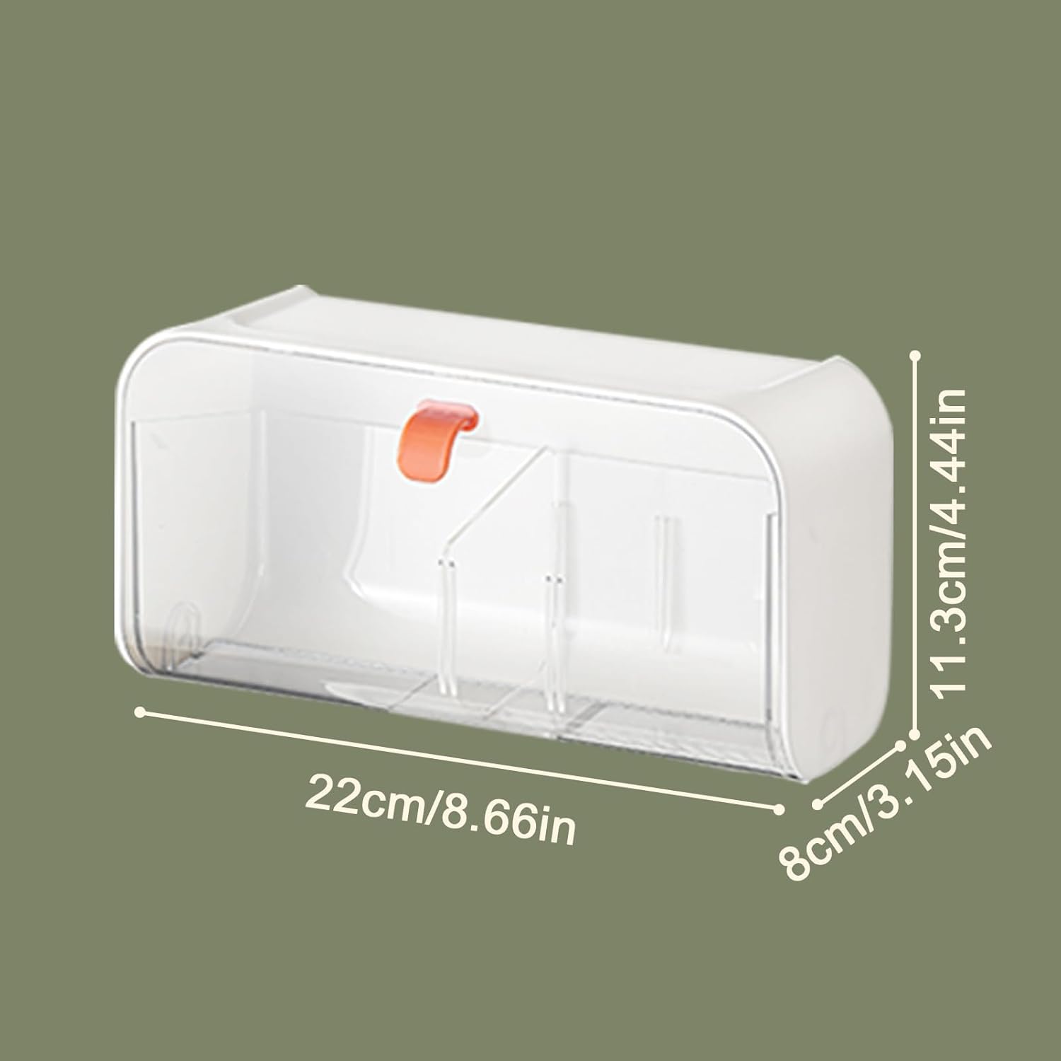 White Storage Box with Lid for Cotton Swabs Cotton Pads Toothpicks Household Organizer - Image 8