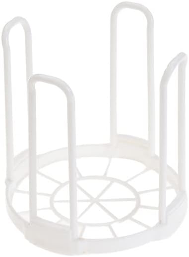 White Plastic Dish Drainer Rack for Kitchen Storage and Drying Tableware - Image 1