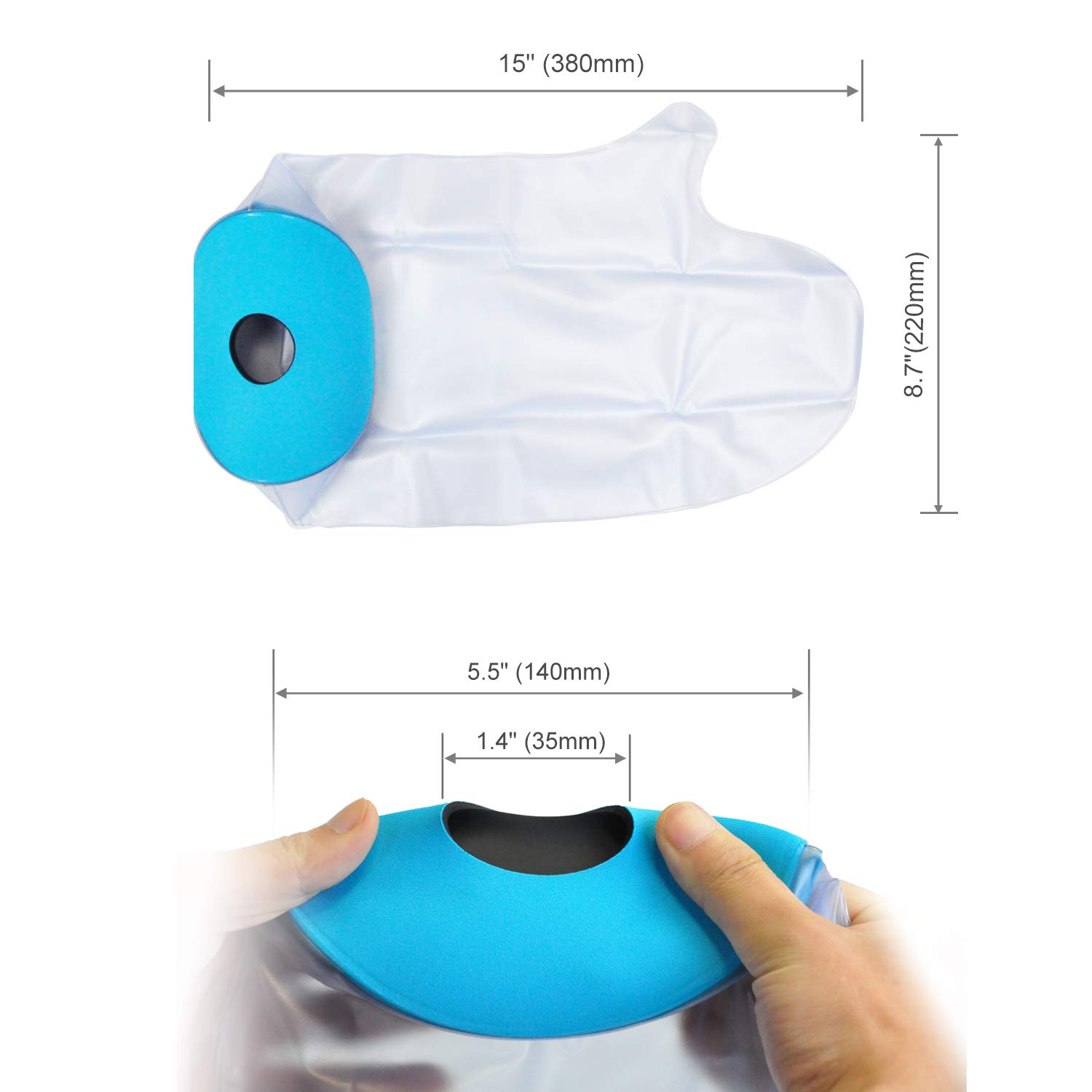 Reusable Waterproof Arm Cast Cover for Adults & Kids - 100% Watertight Protection for Plaster, Bandages or Wounds - 1 Piece - Image 4