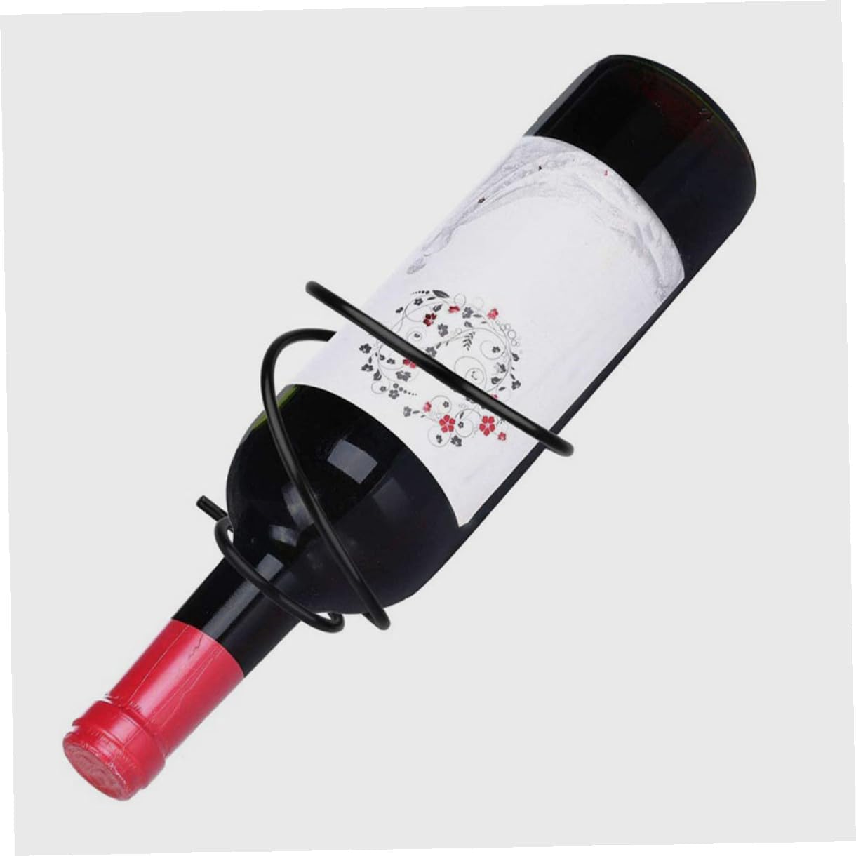 2-Pack Mini Wine Rack Countertop Display Stand for 1 Bottle Space-Saving Iron Storage Holder for Home Kitchens Bars - Image 4