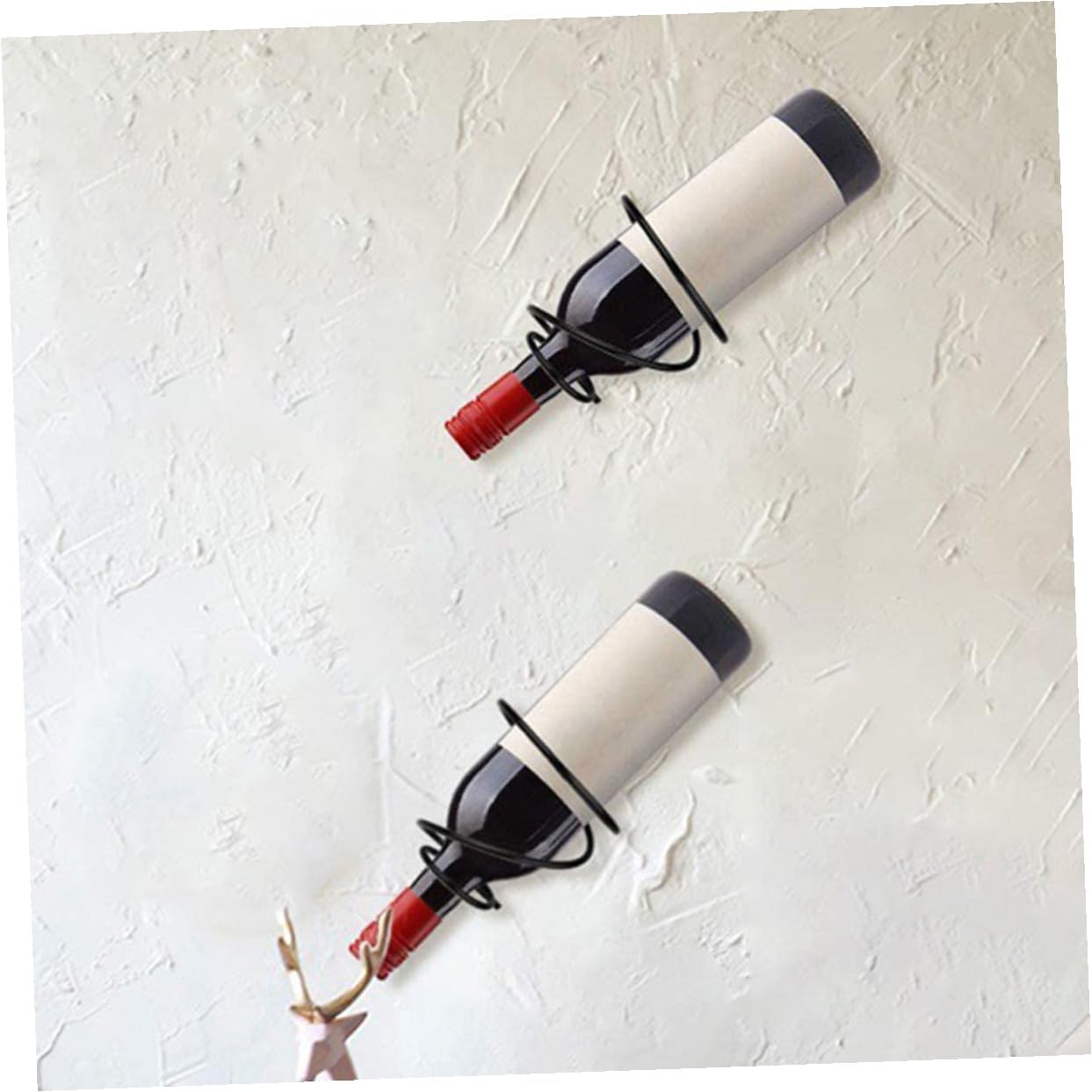 2-Pack Mini Wine Rack Countertop Display Stand for 1 Bottle Space-Saving Iron Storage Holder for Home Kitchens Bars - Image 6
