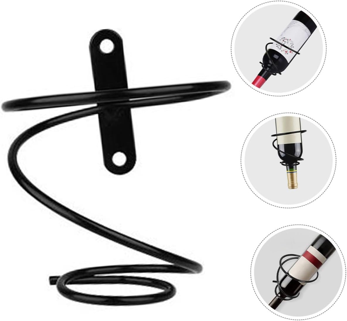 2-Pack Mini Wine Rack Countertop Display Stand for 1 Bottle Space-Saving Iron Storage Holder for Home Kitchens Bars - Image 8