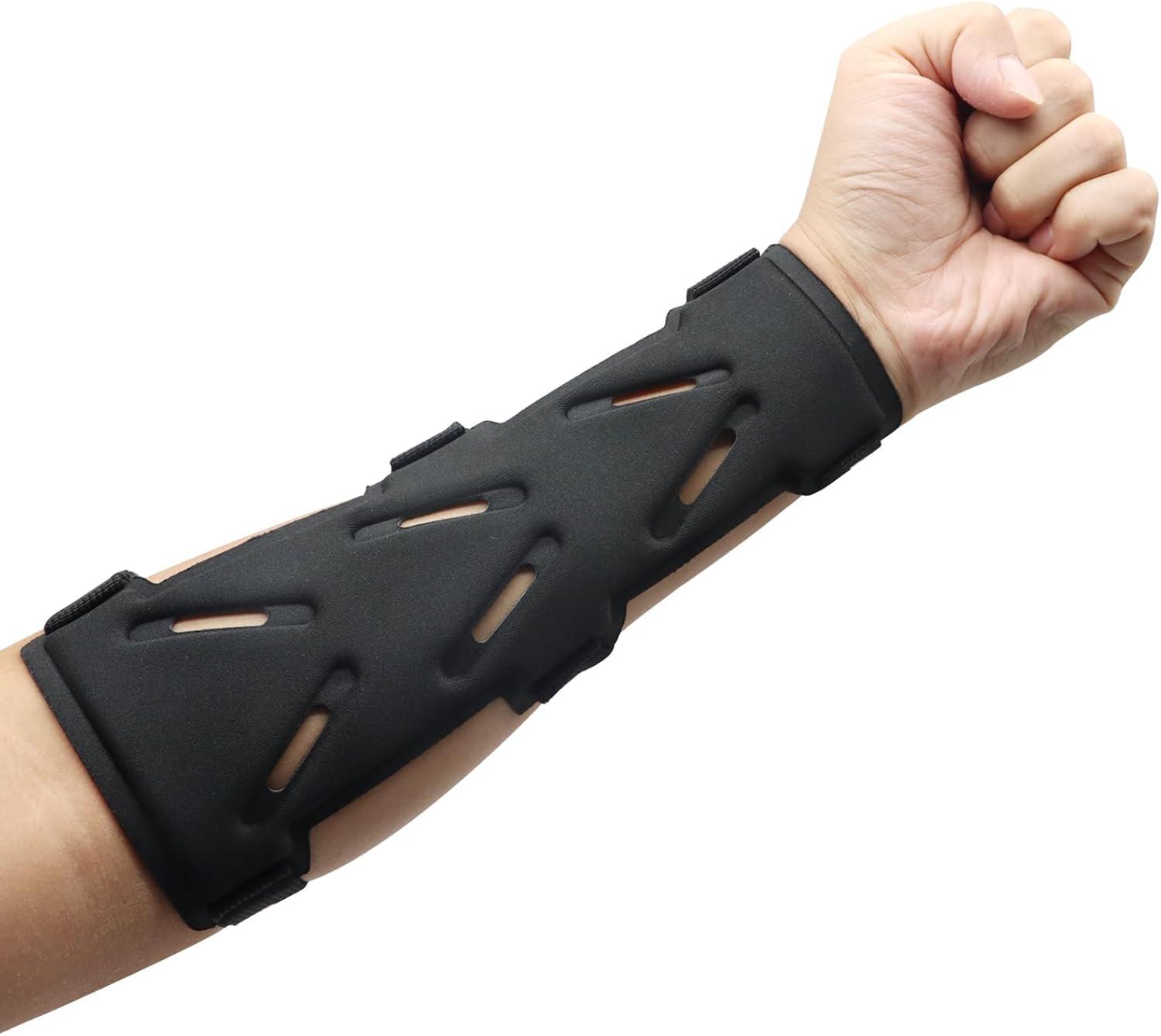 Archery Arm Guards - 1 Piece - Black - Adjustable - Wrist & Forearm Protection - Unisex - Suitable for Teens & Adults - Image 1