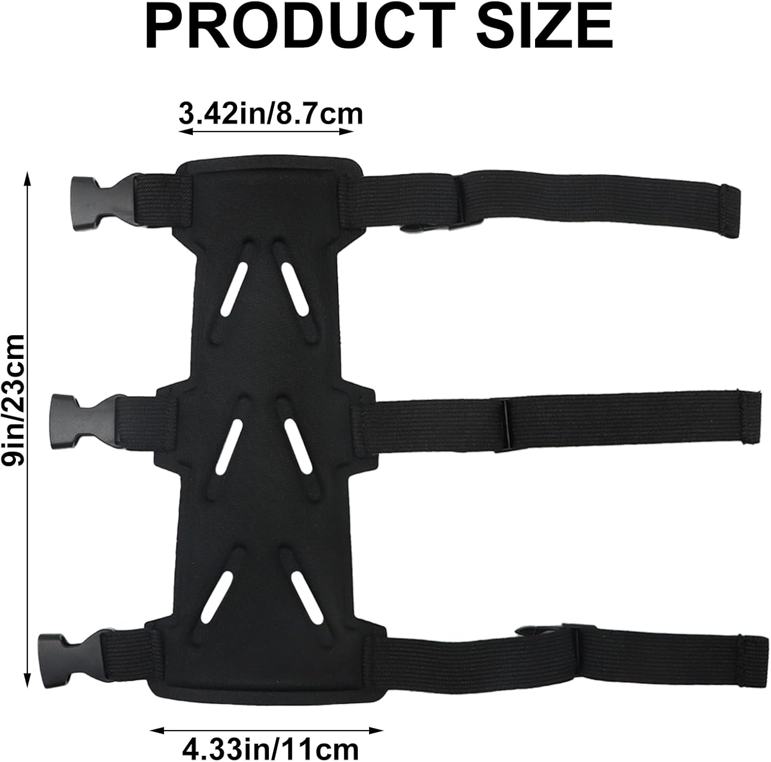 Archery Arm Guards - 1 Piece - Black - Adjustable - Wrist & Forearm Protection - Unisex - Suitable for Teens & Adults - Image 2