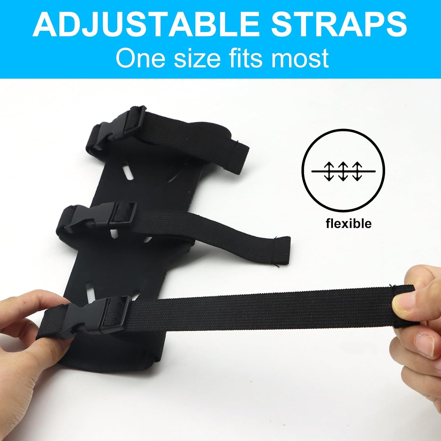 Archery Arm Guards - 1 Piece - Black - Adjustable - Wrist & Forearm Protection - Unisex - Suitable for Teens & Adults - Image 6