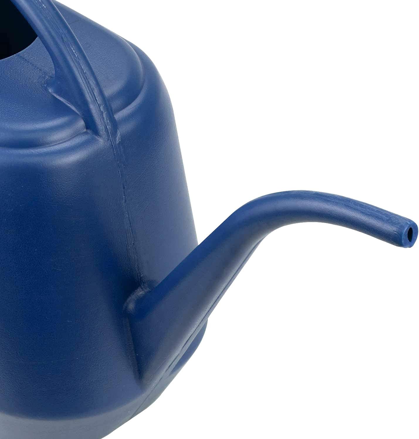 1 Gallon Blue Watering Can for Indoor Outdoor Plants - Image 2