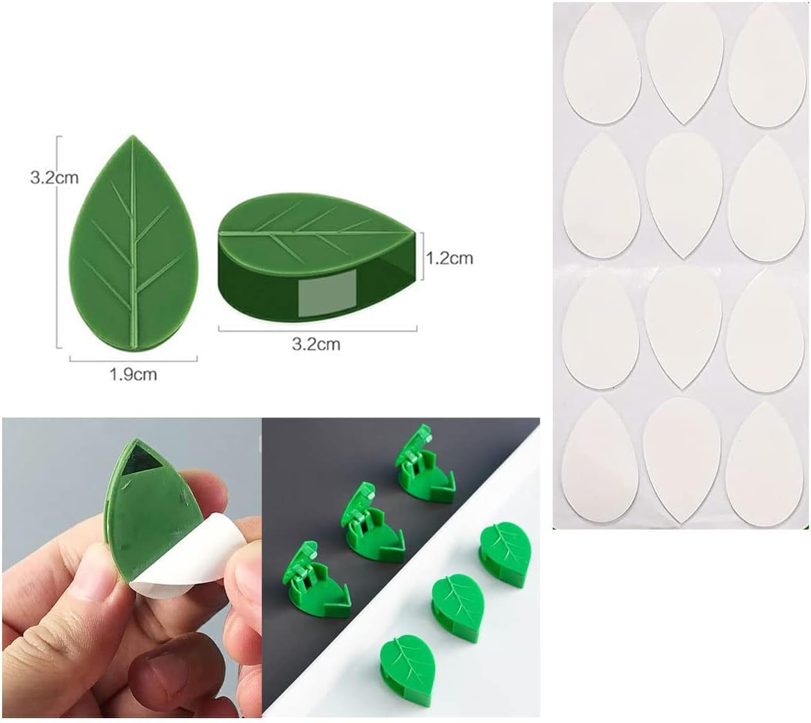 30 Pack Self-Adhesive Plant Clips Invisible Wall Hooks for Climbing Plants Trellis Support Vines Ivy Indoor Outdoor Use - Image 3
