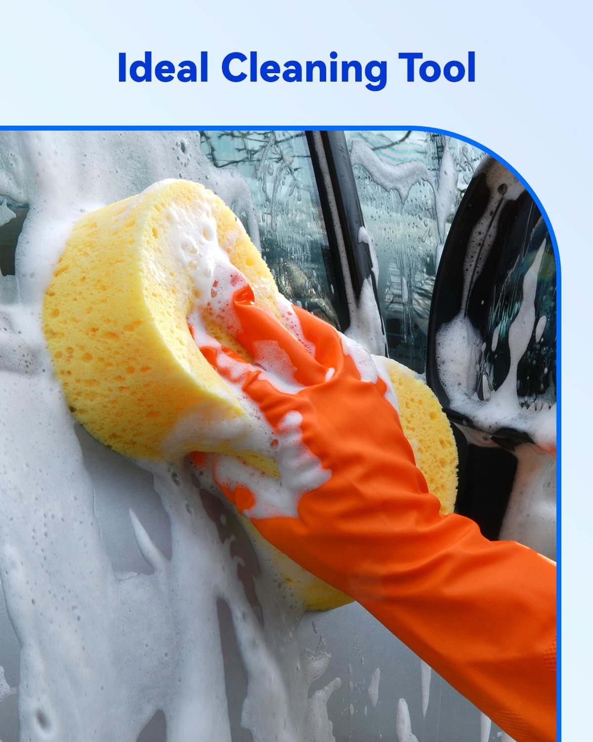 1 Piece Yellow Soft Sponge Large Car Cleaning Sponge Multifunctional Cleaning Sponge Easy to Use Thickened Foam Rubber Large Boat Shaped Sponge Suitable for Kitchen Bathroom Home Cleaning - Image 7