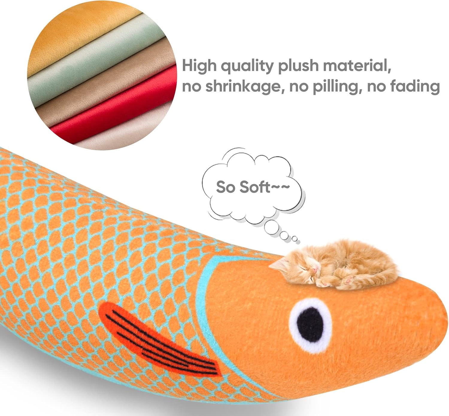 3-Piece Catnip Toy Set Interactive Plush Cartoon Cat Chew Toys Durable Indoor Kitten Playthings - Image 5