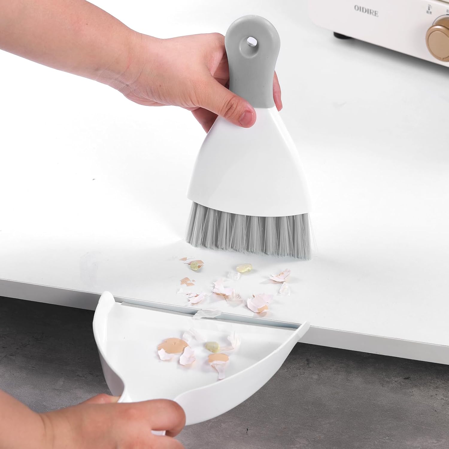 Compact Broom and Dustpan Set with Mini Hand Brush - Portable Cleaning Kit for Home Office Desks Keyboards Sofas Kitchens Pets and More - Image 3