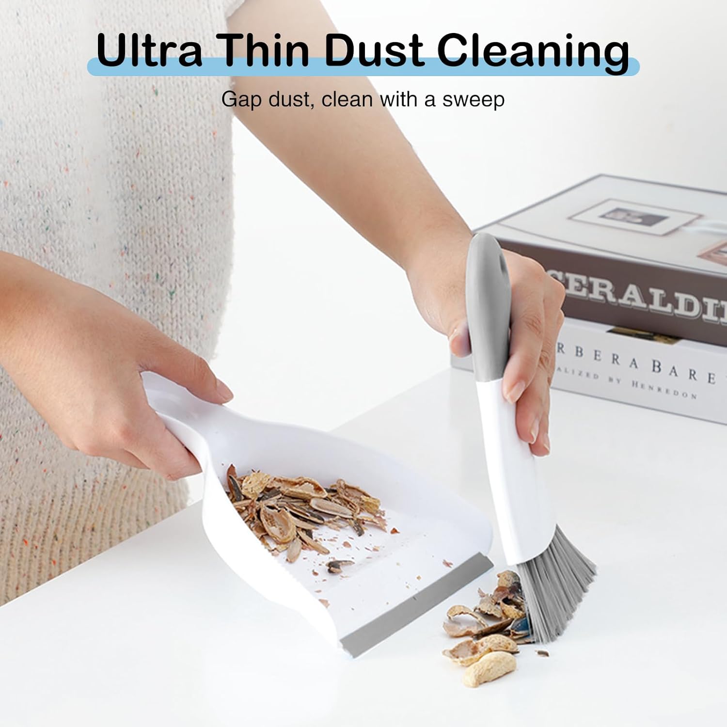 Compact Broom and Dustpan Set with Mini Hand Brush - Portable Cleaning Kit for Home Office Desks Keyboards Sofas Kitchens Pets and More - Image 6