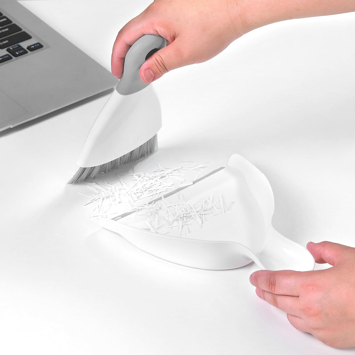 Compact Broom and Dustpan Set with Mini Hand Brush - Portable Cleaning Kit for Home Office Desks Keyboards Sofas Kitchens Pets and More - Image 7