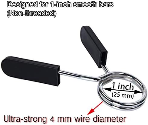 Halter Clips 4 Pack 25mm - Halter Rings Suitable for Smooth Halter Grips or Standard Weight Lifting Bars - Image 3