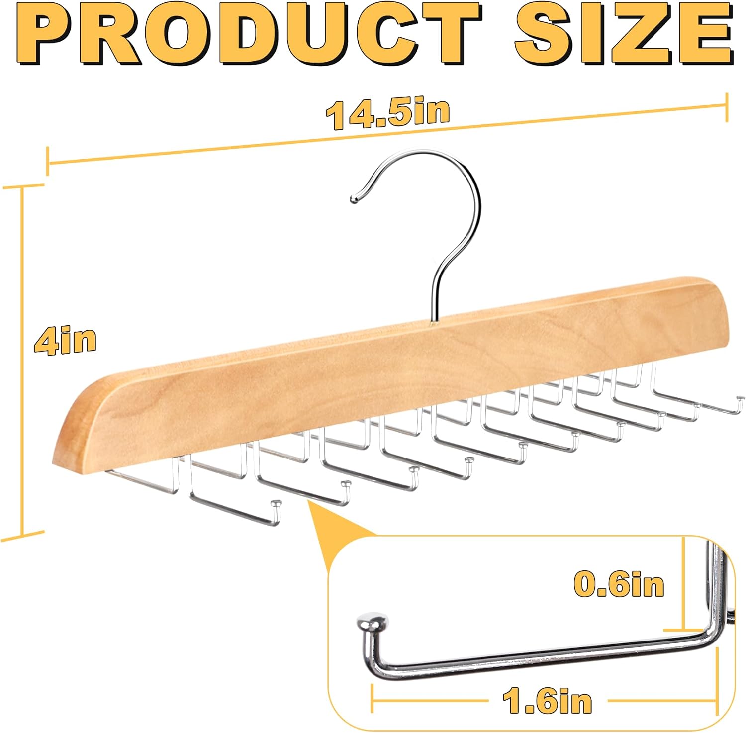 Clothing Hanger Organizer 1 Piece 20 Hooks Large Capacity BH Hanger/Coat Hanger for Wardrobe Storage Space Saving 360 Degree Rotation Foldable Metal Hooks Suitable for Various Coats - Image 2