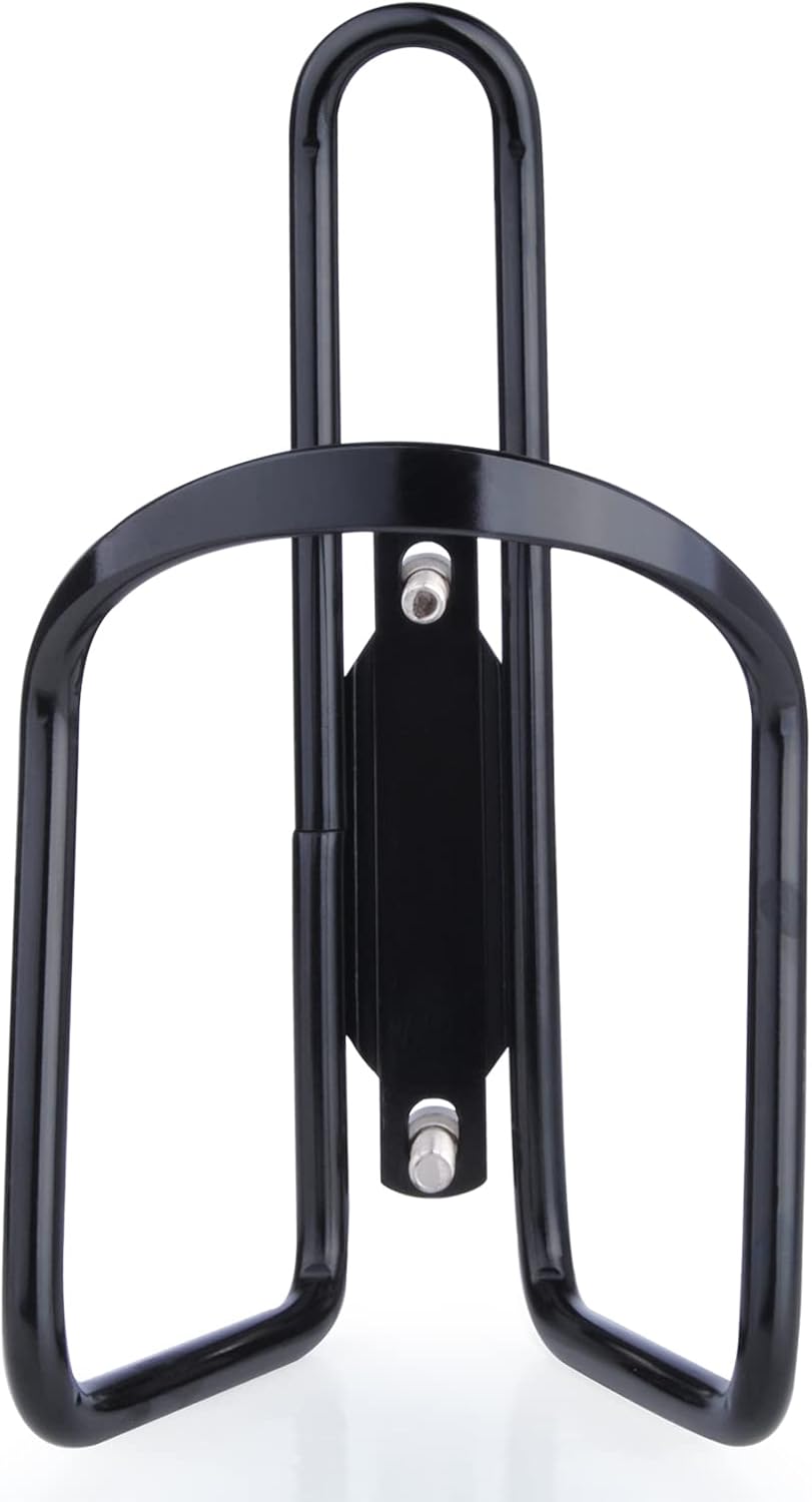 Aluminium Bicycle Water Bottle Cage Universal 70-76mm Mount Lightweight Black with Screws - Image 3