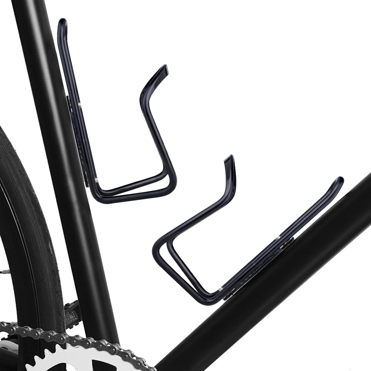 Aluminium Bicycle Water Bottle Cage Universal 70-76mm Mount Lightweight Black with Screws - Image 6