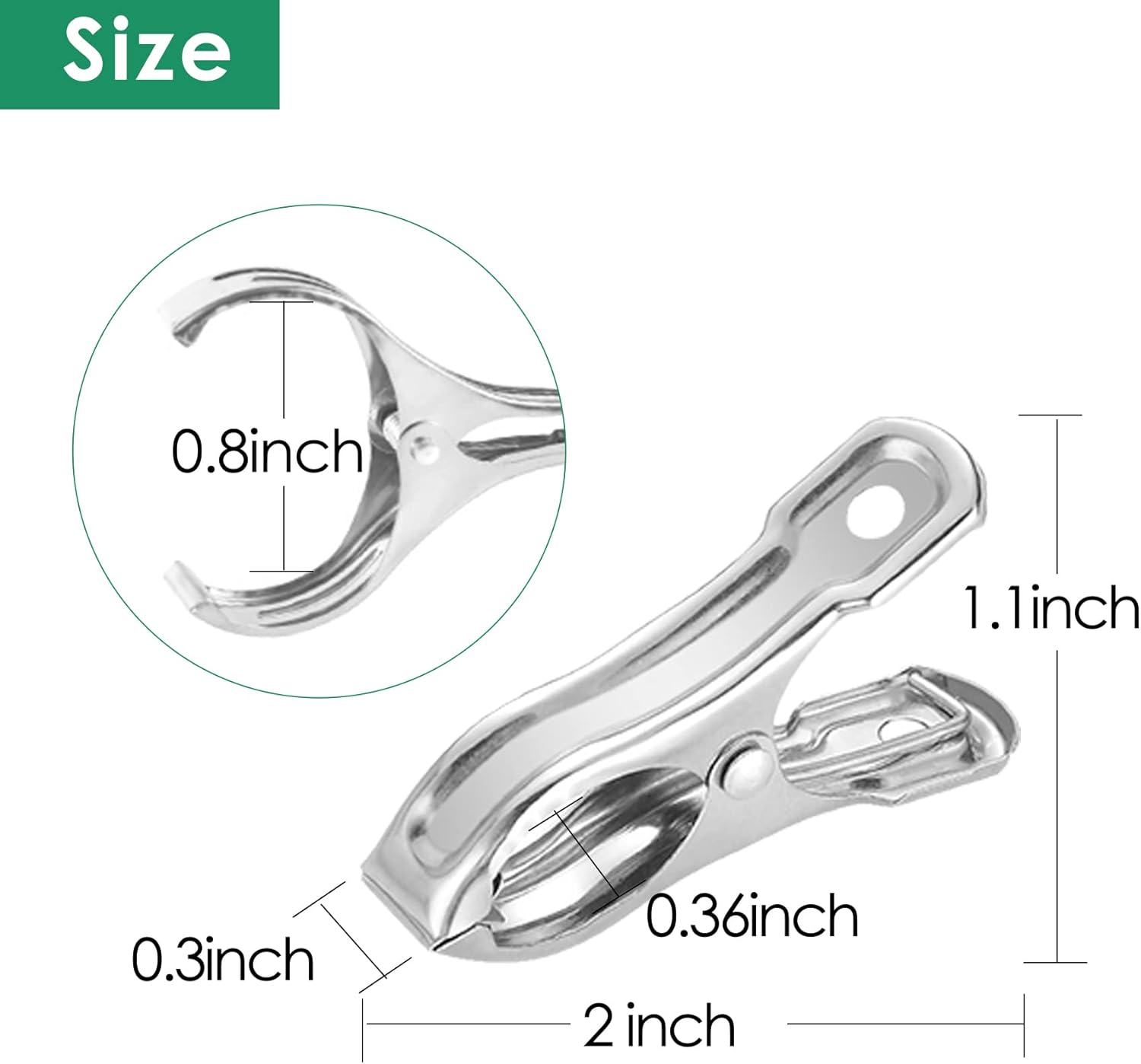 40 Pack Stainless Steel Plant Clips Strong Grip Garden Clamps for Greenhouse Netting Plant Support Greenhouse Accessories - Image 3