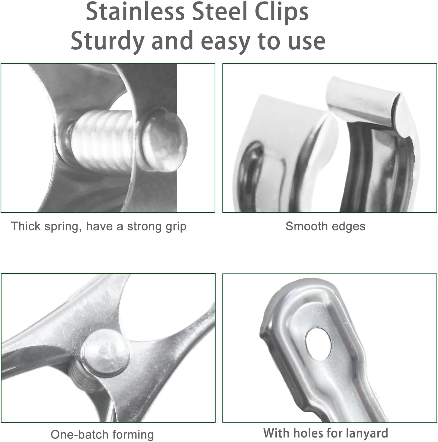 40 Pack Stainless Steel Plant Clips Strong Grip Garden Clamps for Greenhouse Netting Plant Support Greenhouse Accessories - Image 6