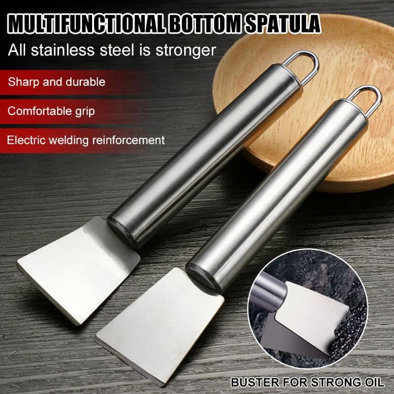 16.8cm Stainless Steel Multi-Purpose Scraper for Kitchen Cleaning and Sticker Removal - Image 3