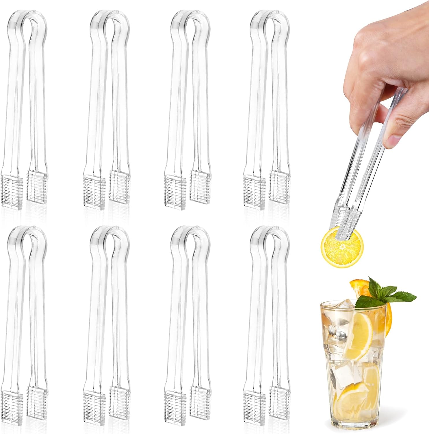 8 Pack Food Clips Mini Plastic Clips Small Kitchen Clips Ideal for Parties Restaurants Buffets Baking Salads Cookies Ice Cubes - Image 1