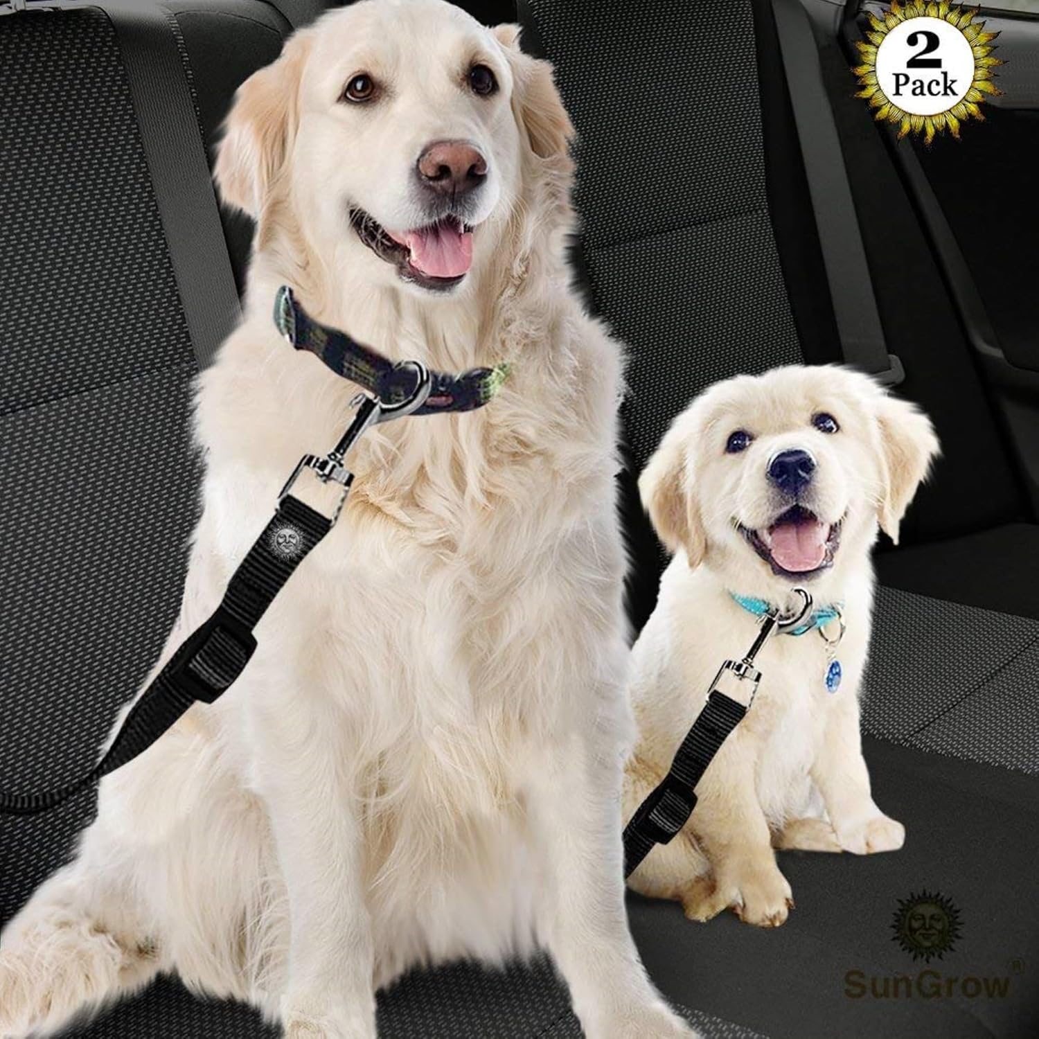 Adjustable Nylon Pet Car Harness with Extension Strap and Clip - Universal Fit for Dogs Cats and Ferrets - Travel Safety Belt for All Car Models - Image 2