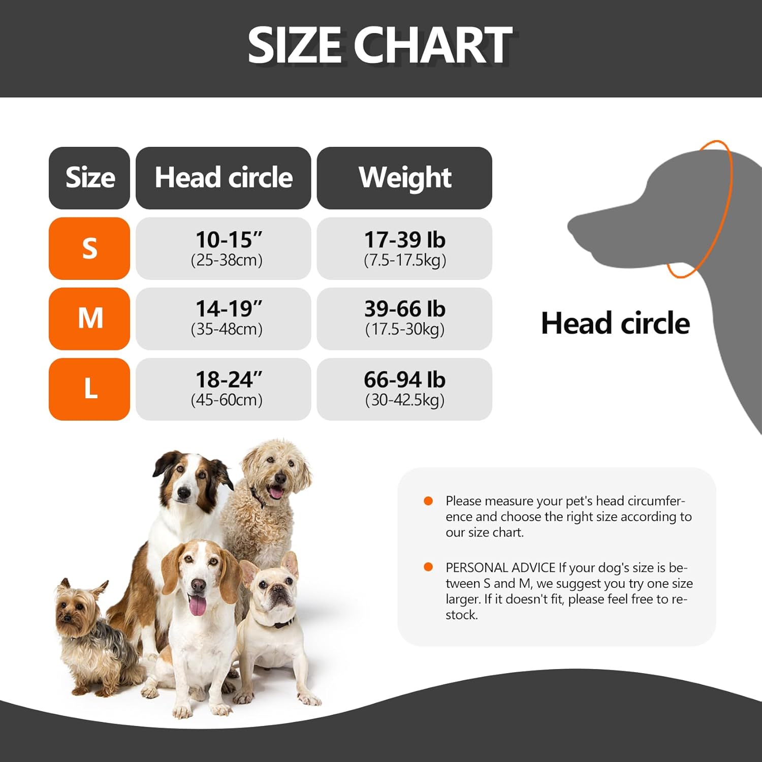 Dog Ear Covers Grey L-Shaped Soundproof No Cap Elastic Waterproof for Hematomas Bathing Drying Swimming Grooming Head Coverage - Image 6