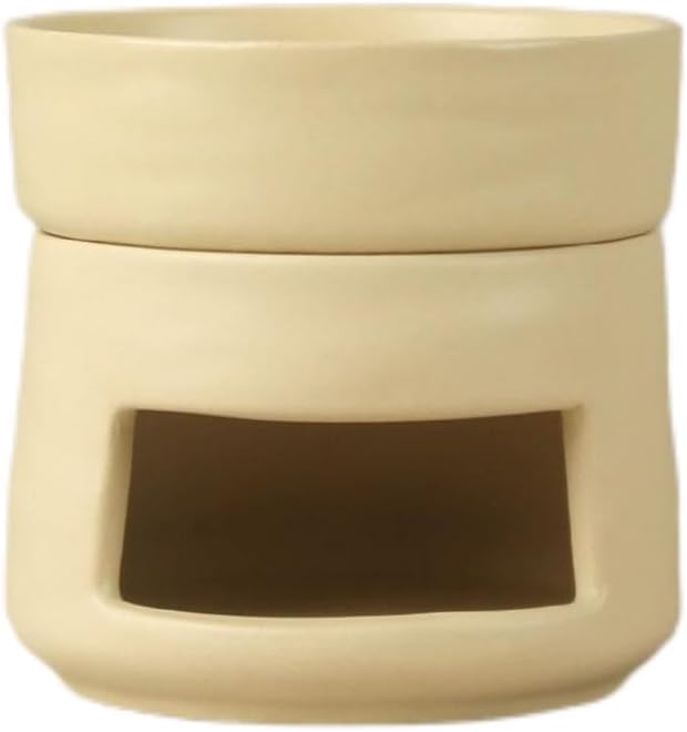 Yellow Ceramic Aroma Burner Shareable Candle Holder Aromatherapy Diffuser Home Decor - Image 1