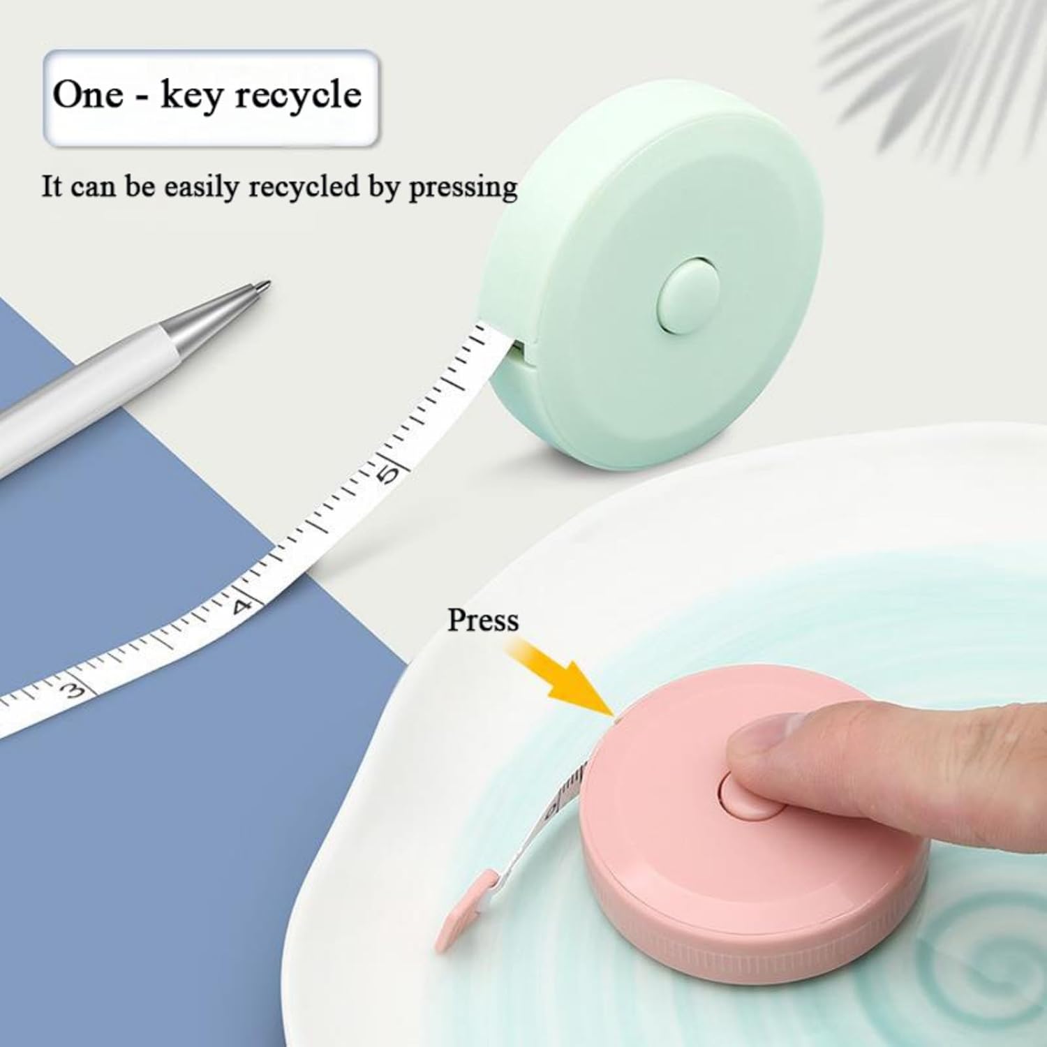 3 Pack Retractable Measuring Tape 150cm Double Sided Flexible for Body Measurements Sewing and Crafts - Image 3