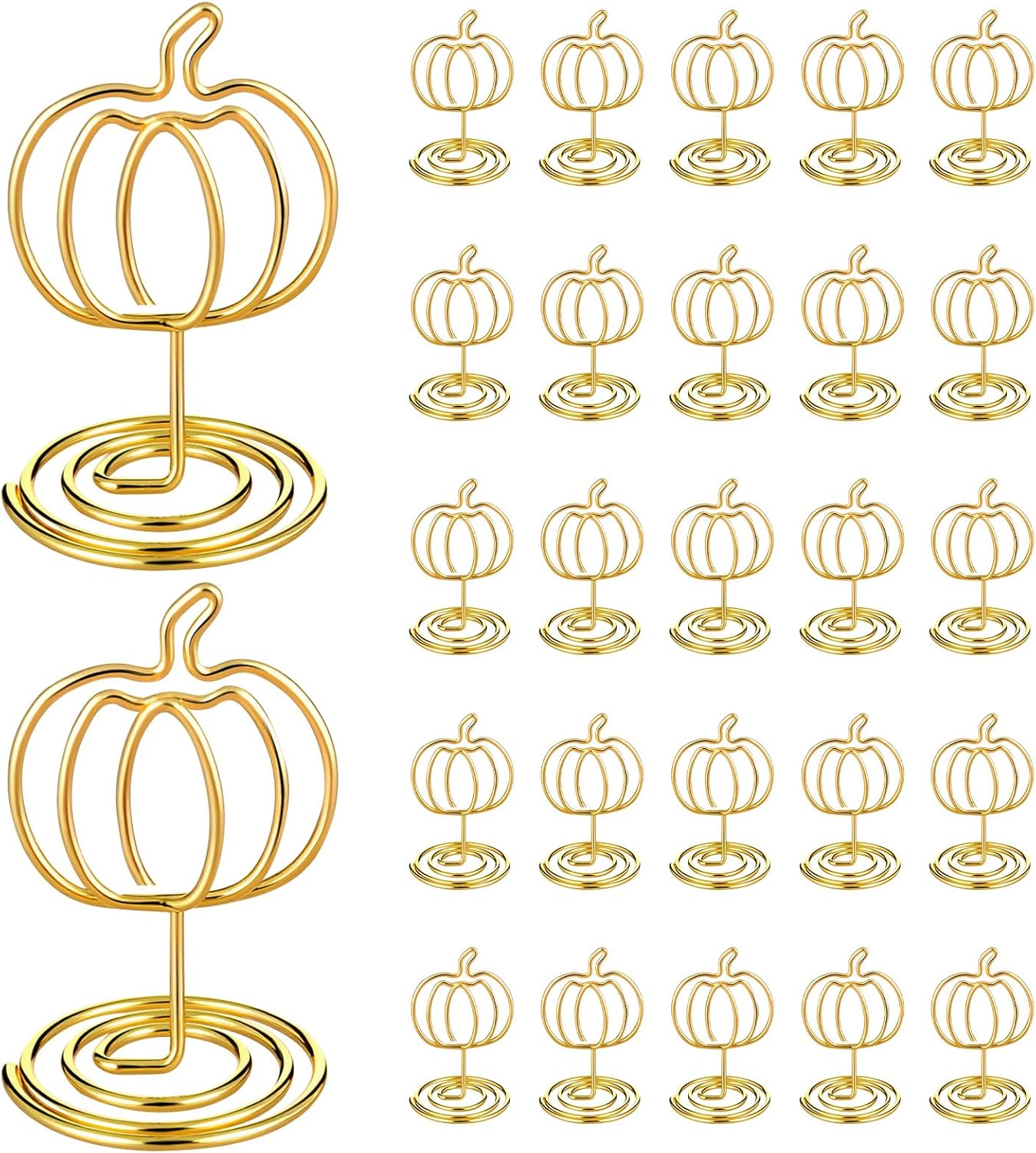 30 Pack Gold Pumpkin Table Decorations 5cm - Autumn Festival Ornaments - Image 1