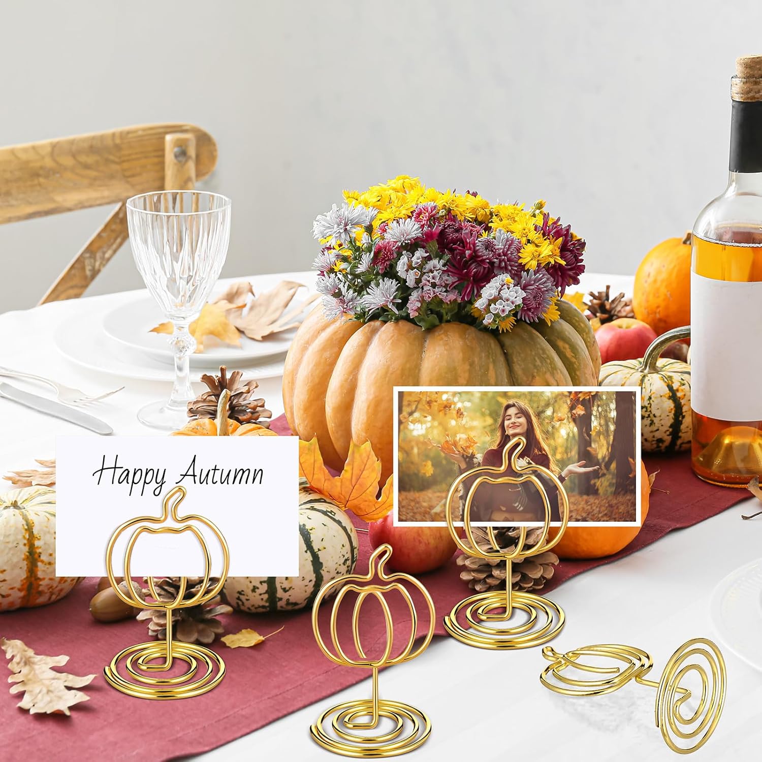 30 Pack Gold Pumpkin Table Decorations 5cm - Autumn Festival Ornaments - Image 5
