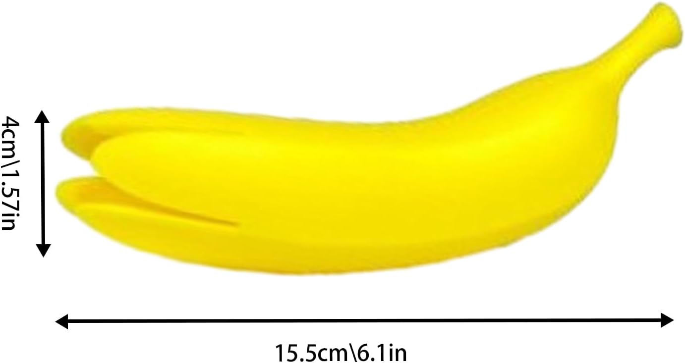 Yellow Banana Shaped Silicone Oven Mitts 1 Piece Heat Resistant Up to 240°C Scratch Resistant Suitable for Cast Iron Cookware Pans Dishwasher Safe - Image 2