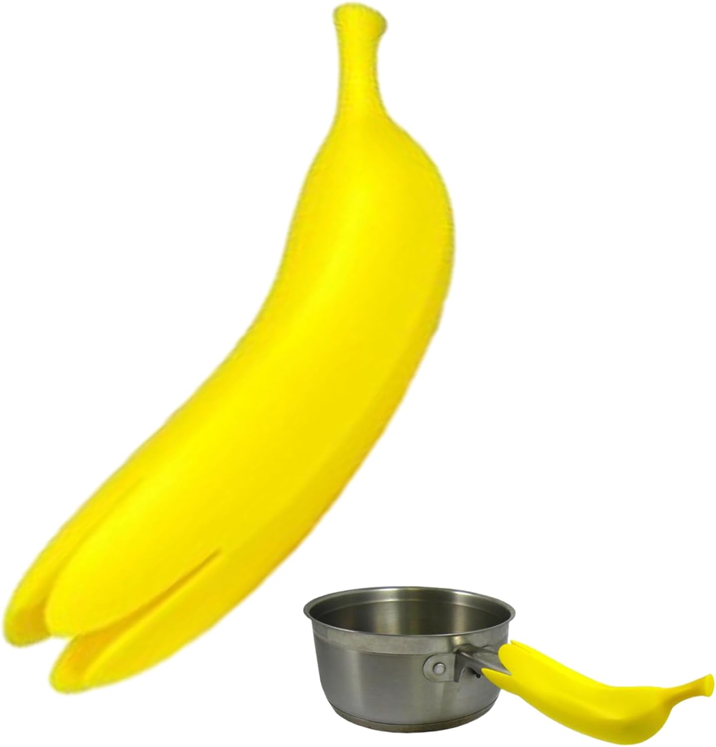 Yellow Banana Shaped Silicone Oven Mitts 1 Piece Heat Resistant Up to 240°C Scratch Resistant Suitable for Cast Iron Cookware Pans Dishwasher Safe - Image 7
