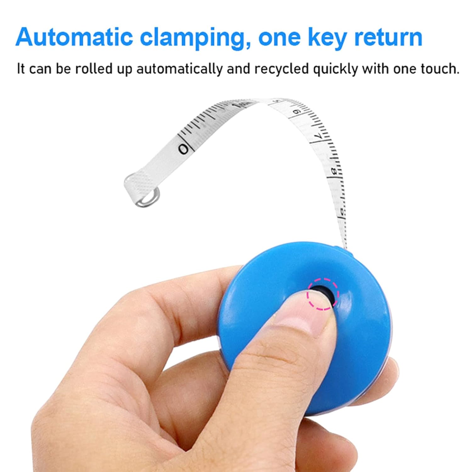 4 Pack Double-Sided Measuring Tape 60 Inch 1.5m Retractable Soft Portable with Keychain for Tailors and Seamstresses - Image 7