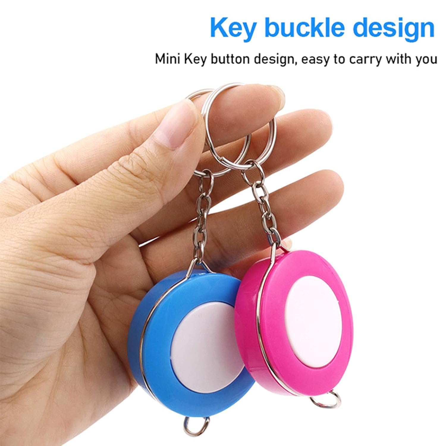 4 Pack Double-Sided Measuring Tape 60 Inch 1.5m Retractable Soft Portable with Keychain for Tailors and Seamstresses - Image 8