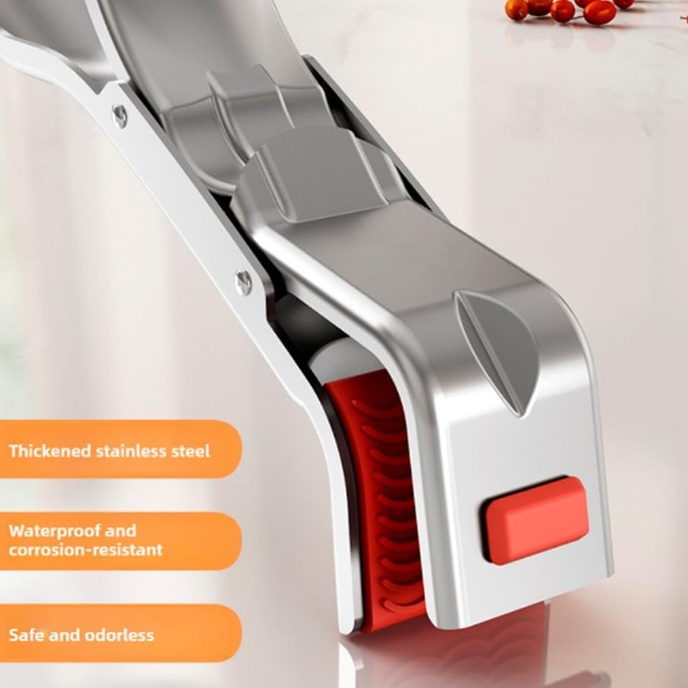 Stainless Steel Heat Resistant Anti-Scald Kitchen Tongs - Oven Stew Pot Scale Tongs - Multifunctional Silver 1pc - Image 7