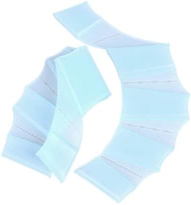 Silicone Swim Fins - Blue - 1 Pair - Ideal for Snorkeling - Comfortable Silicone Swimming Equipment - Image 2