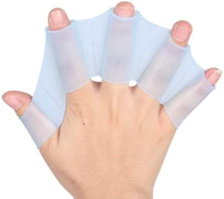 Silicone Swim Fins - Blue - 1 Pair - Ideal for Snorkeling - Comfortable Silicone Swimming Equipment - Image 3