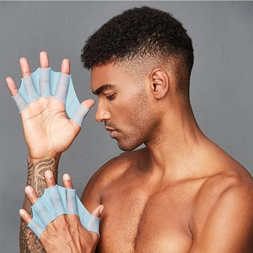 Silicone Swim Fins - Blue - 1 Pair - Ideal for Snorkeling - Comfortable Silicone Swimming Equipment - Image 5
