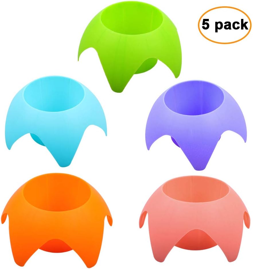 5 Pack Beach Drink Holders Multiple Colours Essential Beach Accessories for Vacation Must Have for Women Adults Family Friends - Image 2