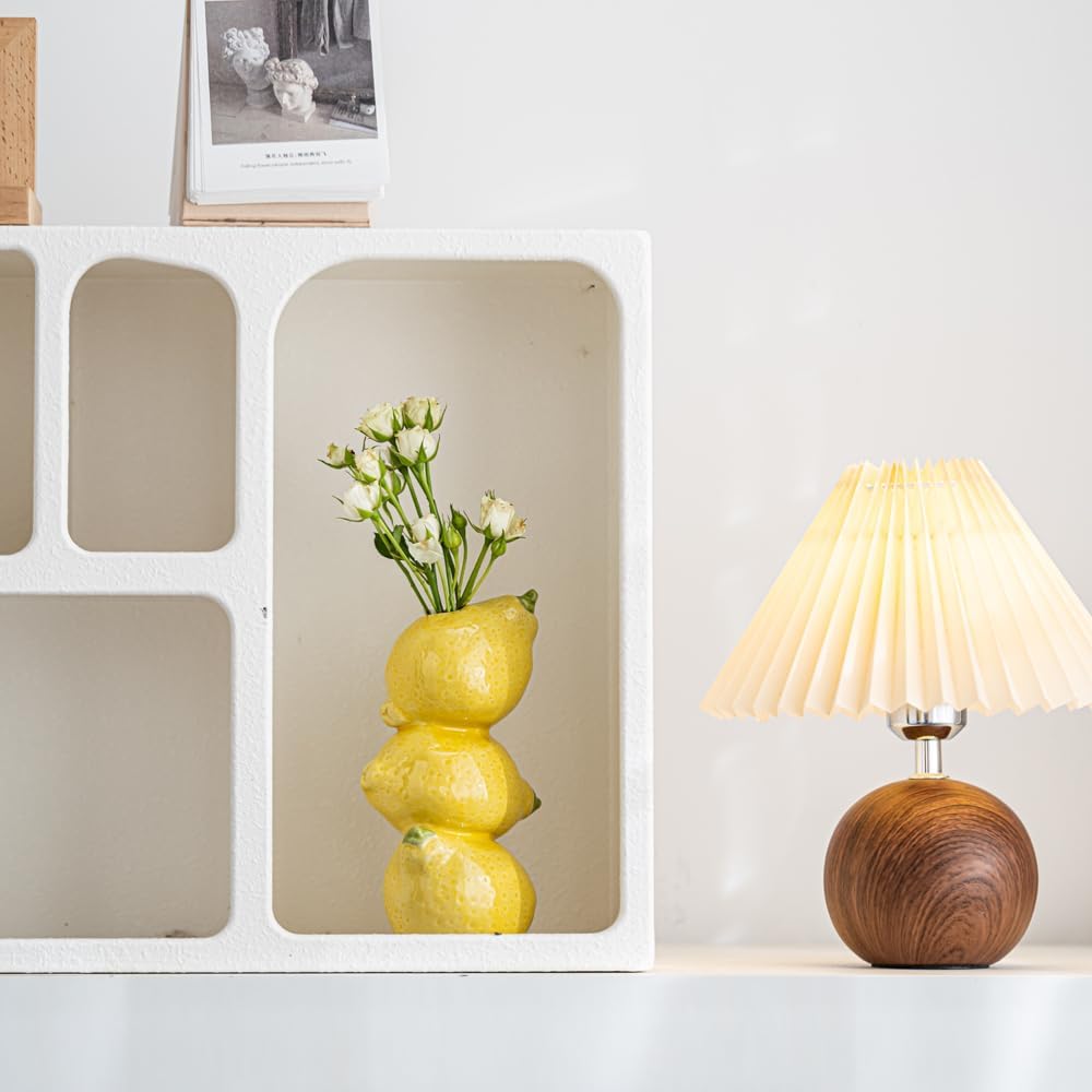 Yellow Ceramic Vase with Lemon Design Mediterranean Style for Home and Kitchen Decor - Image 3