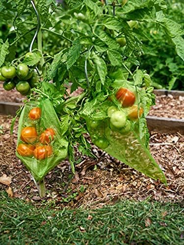 100 Pack Army Green 7x5 Inch Drawstring Mesh Bags for Potatoes Fruit Vegetables Plants Flowers Protection - Image 5