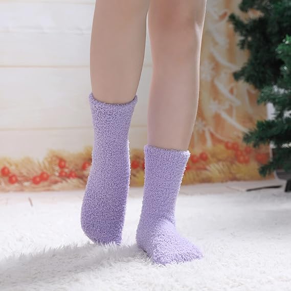 5 Pack Women's Winter Warm Socks Comfortable Soft Home Socks - Image 2